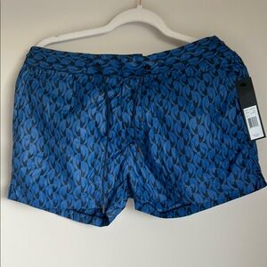 Marc By Marc Jacobs Blue Geometric Swim Trunks